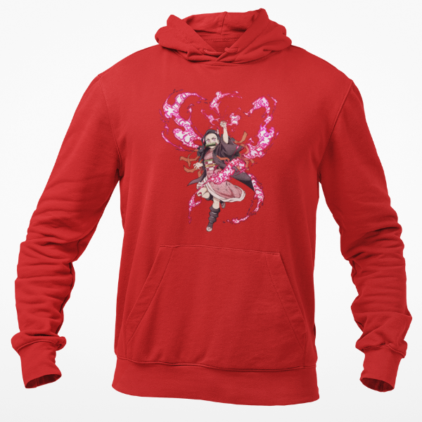 Sweat à Capuche Nezuko Demon Slayer  rouge