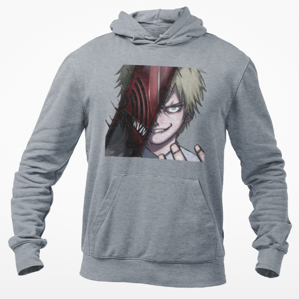 Sweat Denji Chainsaw Man gris