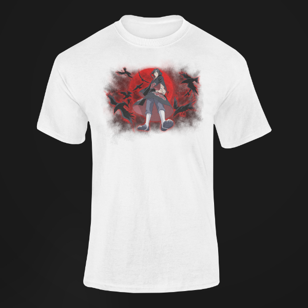T-shirt Itachi Uchiha Adulte blanc