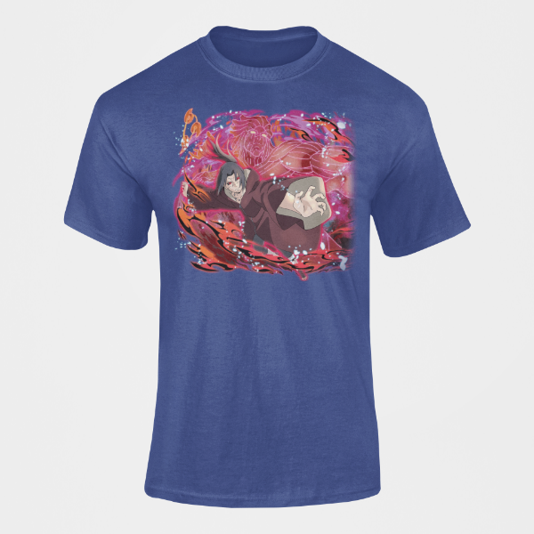 T-Shirt Itachi Uchiha Adulte Homme bleu