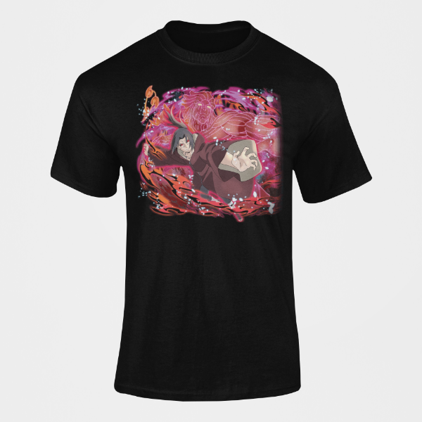 T-Shirt Itachi Uchiha Adulte Homme noir