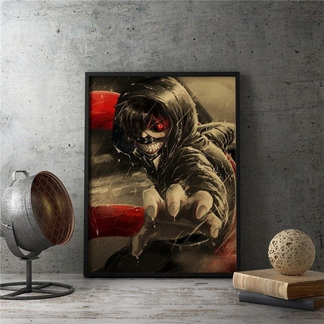 Dipinto Tokyo Ghoul Ken Combat Canvas Frame
