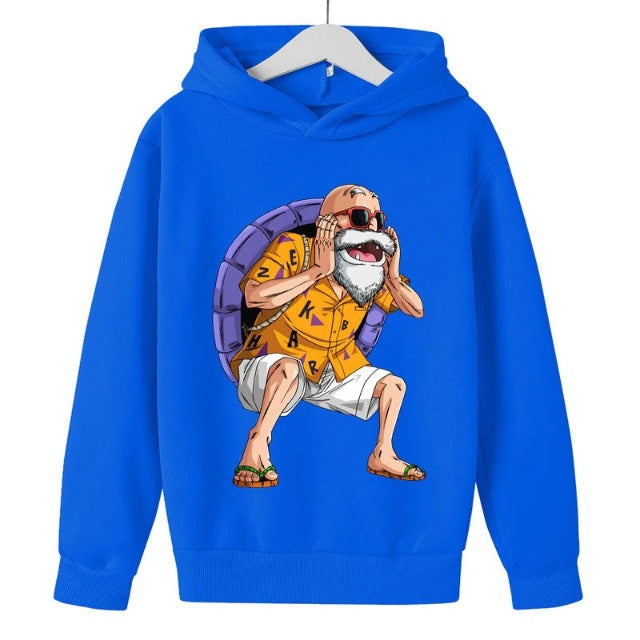 Sweat Enfant Dragon Ball Pull Tortue Géniale BLEU